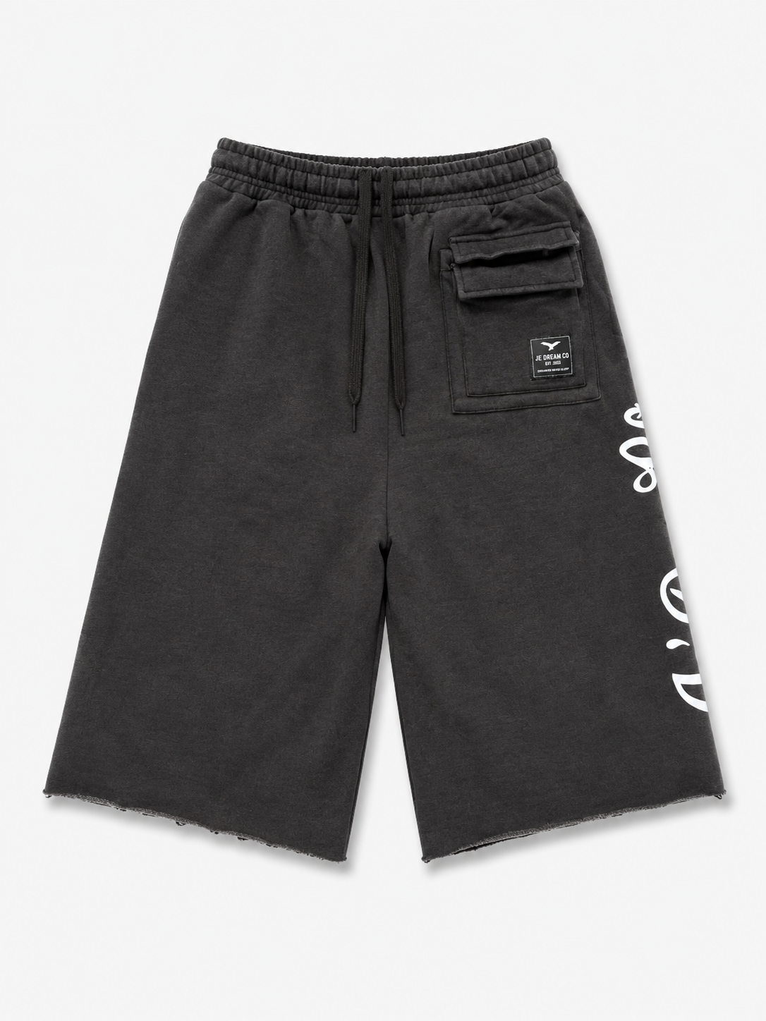 Love💔Hurts Drips Heals Charcoal 3/4 long shorts ￼
