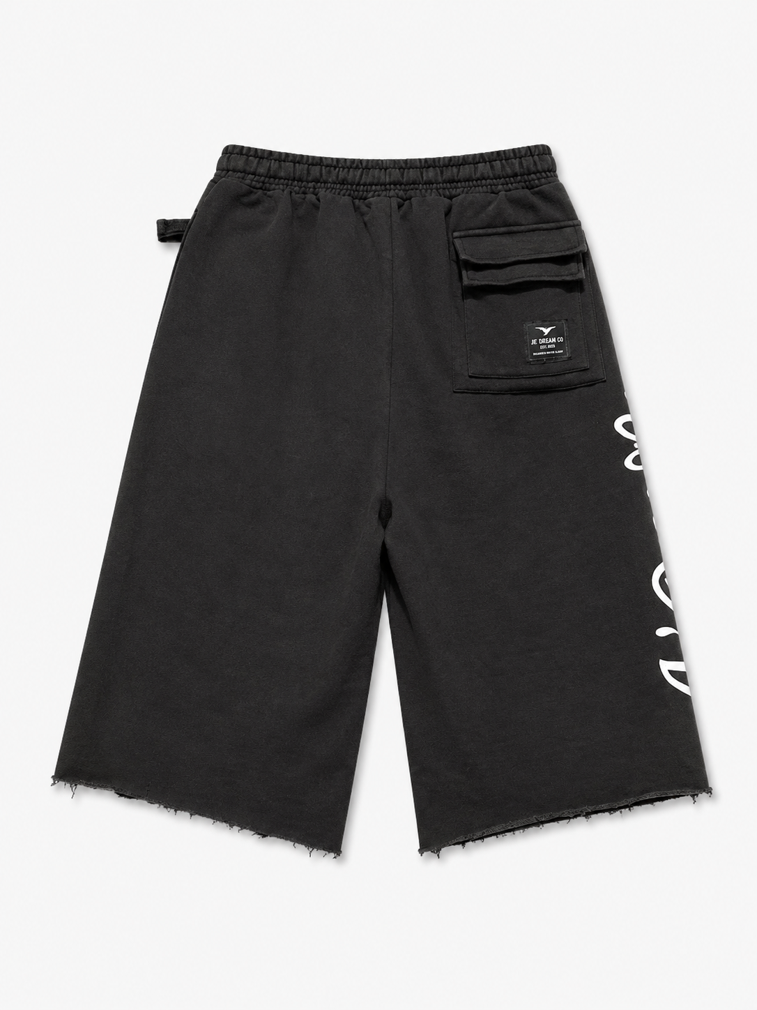 Love💔Hurts Drips Heals Black 3/4 long shorts