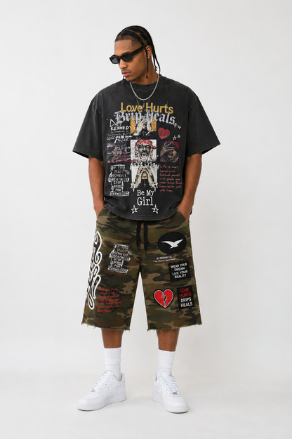 Love💔Hurts Drips Heals Graphic Tee Be My Girl