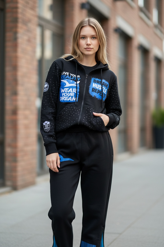 Wear Your Dream. Live Your Reality. Rhinestone Sweatsuit
